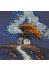 Mini Bead embroidery kit Cottage Beneath the Clouds