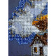 Mini Bead embroidery kit Cottage Beneath the Clouds