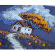 Mini Bead embroidery kit Cottage Beneath the Clouds