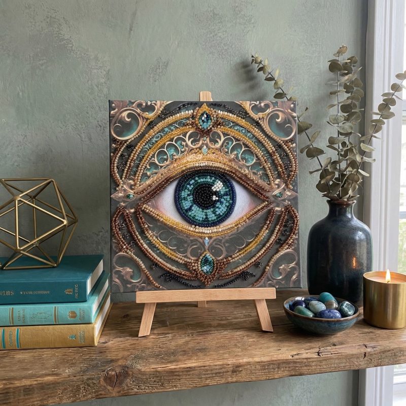 Mini Bead embroidery kit Gaze Alchemy