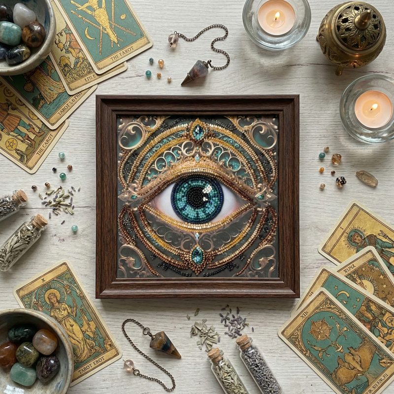 Mini Bead embroidery kit Gaze Alchemy