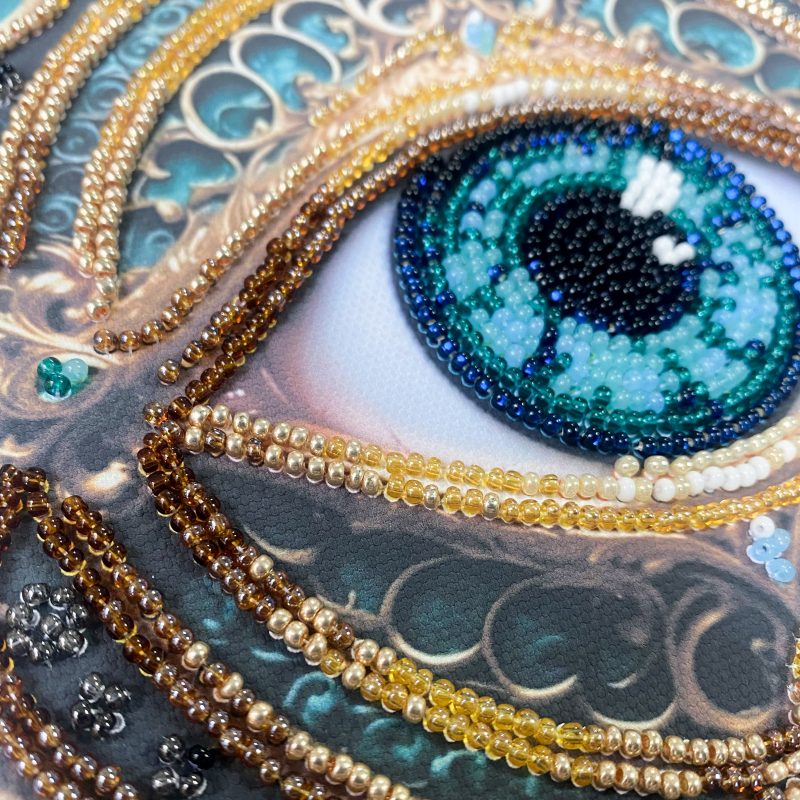 Mini Bead embroidery kit Gaze Alchemy