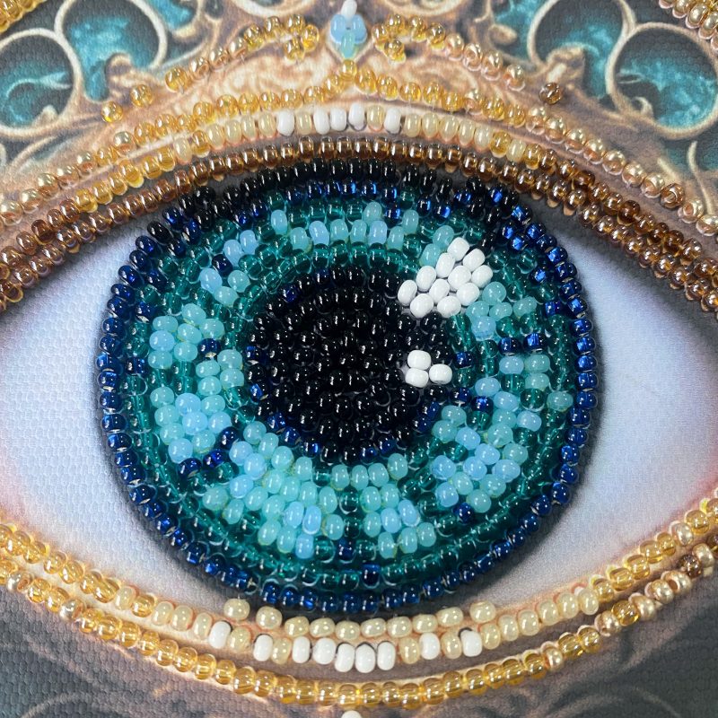 Mini Bead embroidery kit Gaze Alchemy