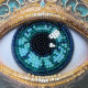Mini Bead embroidery kit Gaze Alchemy