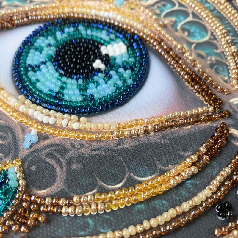 Mini Bead embroidery kit Gaze Alchemy