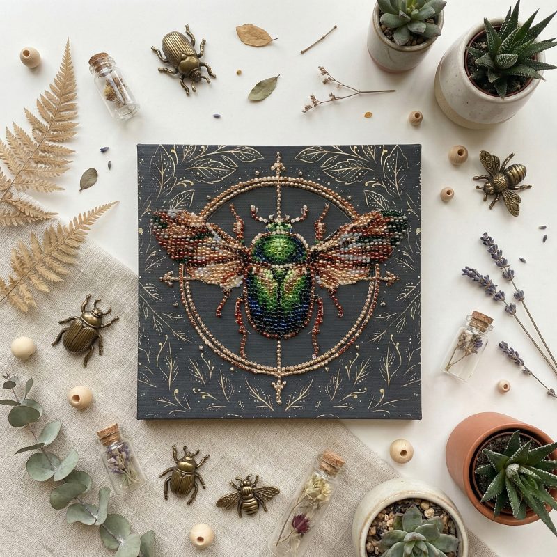 Mini Bead embroidery kit The Alchemy of Nature