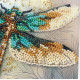 Mini Bead embroidery kit Emerald wings