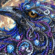 Mini Bead embroidery kit Amber gaze