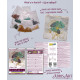 Mid-sized bead embroidery kit Emerald leaves