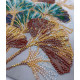 Mid-sized bead embroidery kit Emerald branch