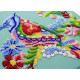 Mid-sized bead embroidery kit Spring bird