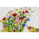 Mid-sized bead embroidery kit A singing bird