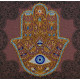 Mid-sized bead embroidery kit Golden Hamsa