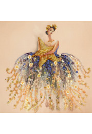Mid-sized bead embroidery kit Star waltz