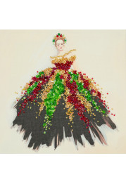 Mid-sized bead embroidery kit Color dance