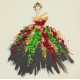 Mid-sized bead embroidery kit Color dance