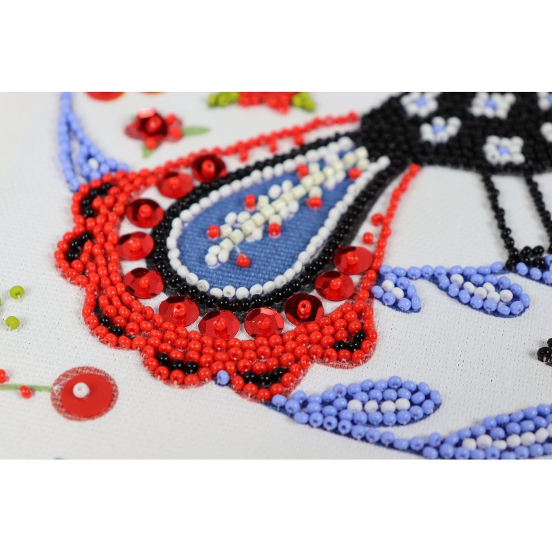 Mid-sized bead embroidery kit Colorful wonder
