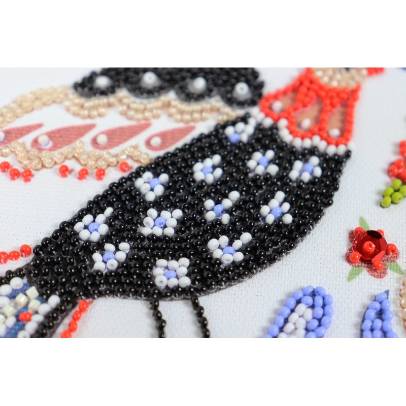 Mid-sized bead embroidery kit Colorful wonder