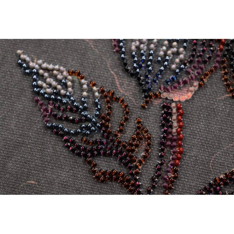 Mid-sized bead embroidery kit Flower of the night