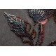 Mid-sized bead embroidery kit Flower of the night