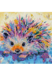 Mid-sized bead embroidery kit Hedgehog