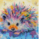 Mid-sized bead embroidery kit Hedgehog