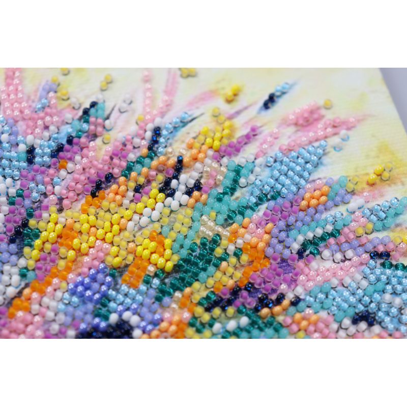 Mid-sized bead embroidery kit Hedgehog