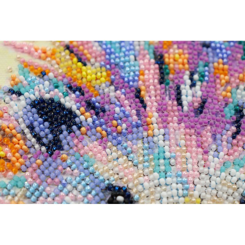 Mid-sized bead embroidery kit Hedgehog