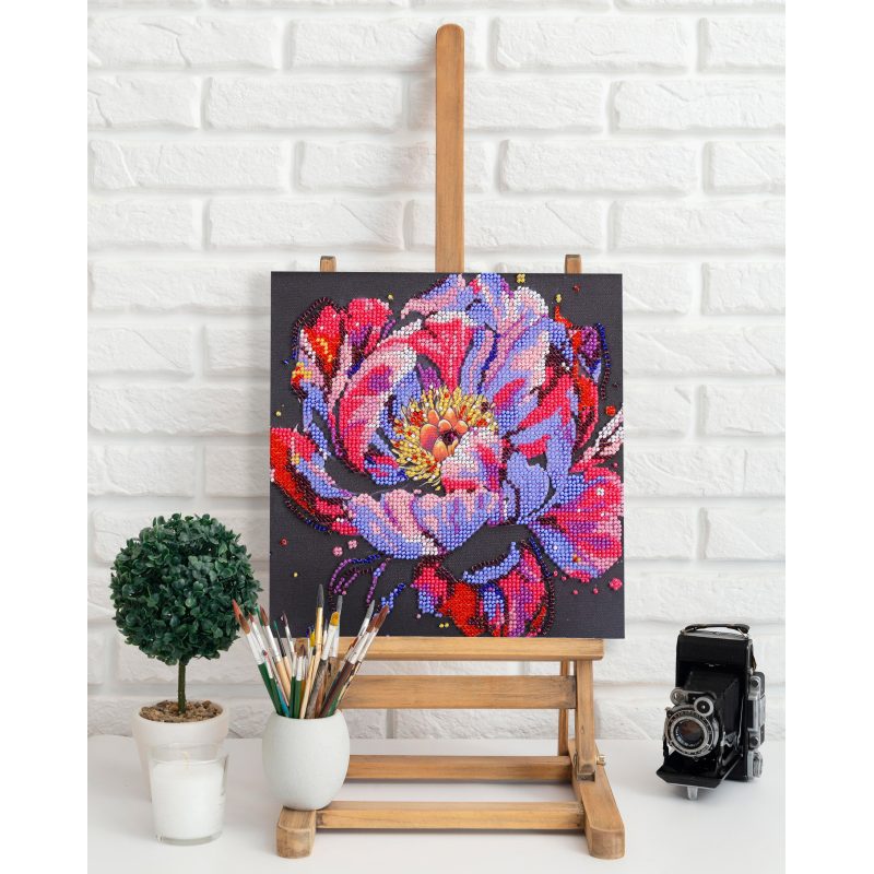 Mid-sized bead embroidery kit Time to bloom