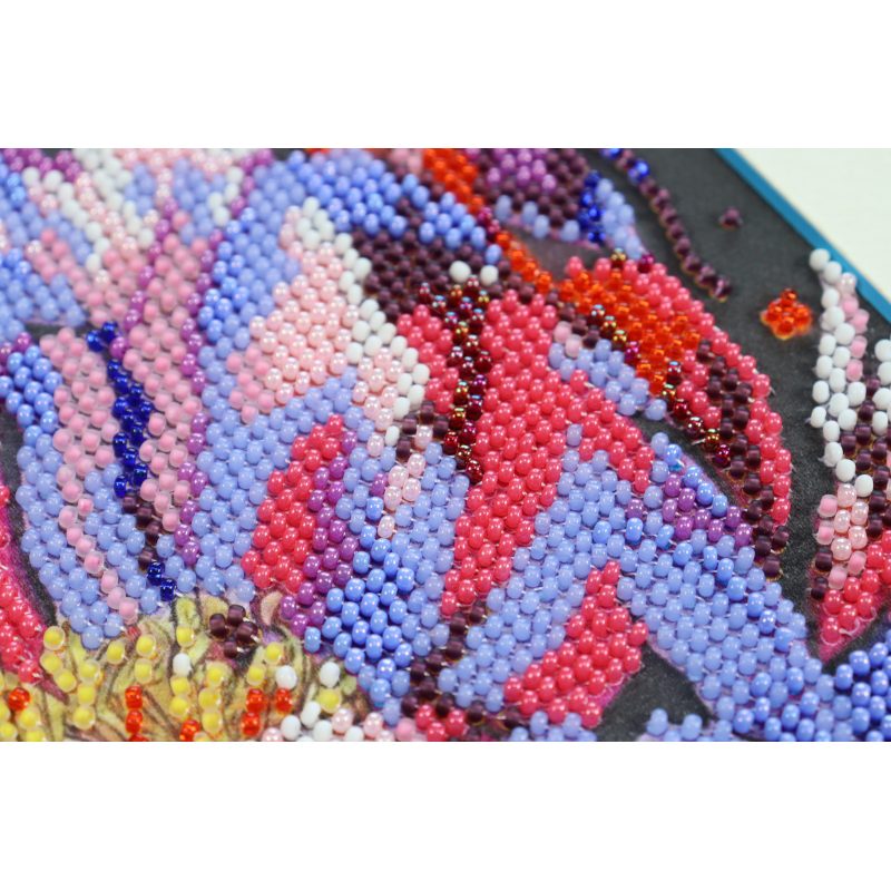 Mid-sized bead embroidery kit Time to bloom