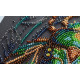 Mid-sized bead embroidery kit Emerald beetle