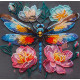 Mid-sized bead embroidery kit Flickering wings