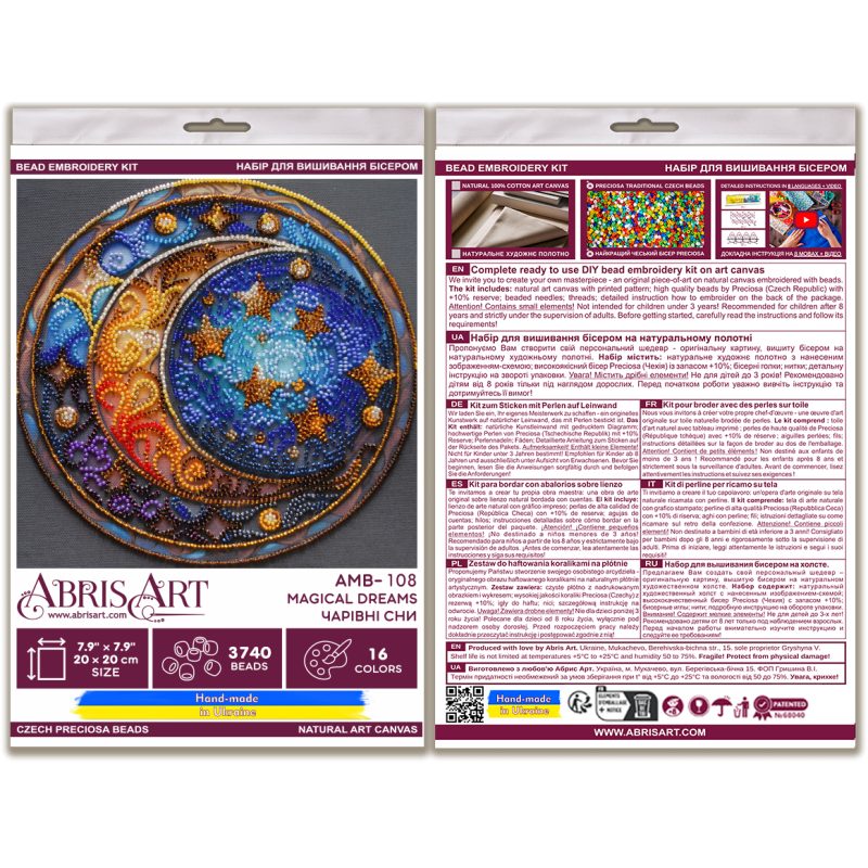 Mid-sized bead embroidery kit Magical dreams