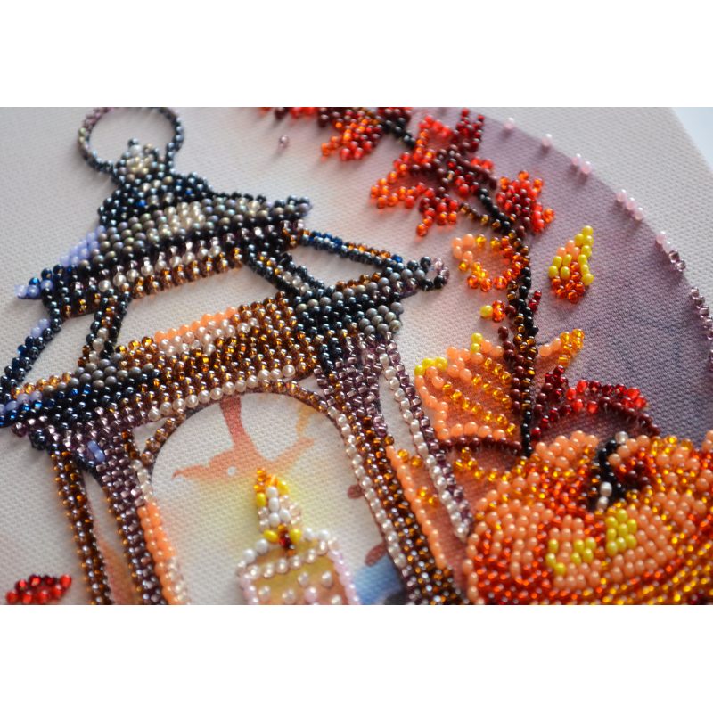 Mid-sized bead embroidery kit Autumn light