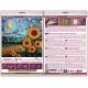 Mid-sized bead embroidery kit Sunflowers in night’s embrace