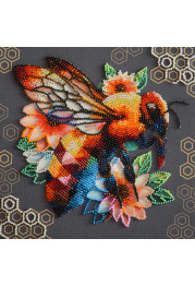 Mid-sized bead embroidery kit Honey mosaic