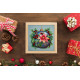 Mid-sized bead embroidery kit Christmas glow