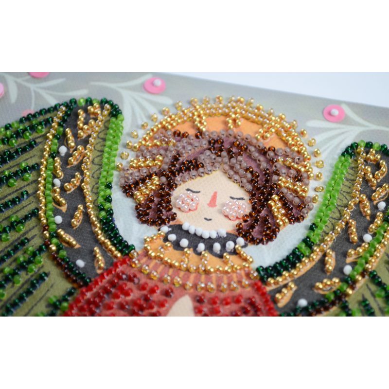 Mid-sized bead embroidery kit Guardian of the Christmas Miracle
