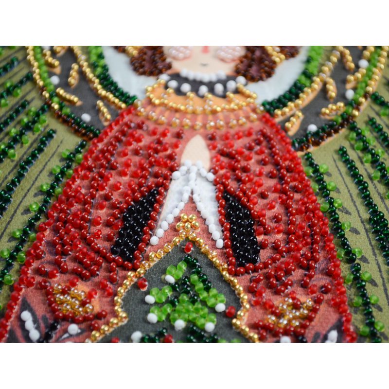 Mid-sized bead embroidery kit Guardian of the Christmas Miracle