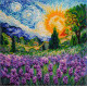 Mid-sized bead embroidery kit Summer memories