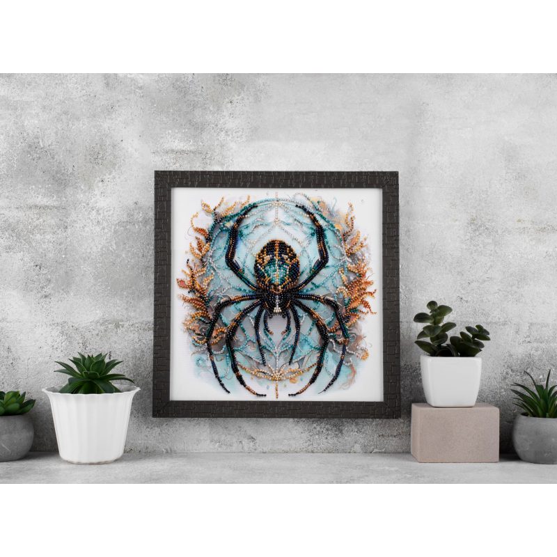 Mid-sized bead embroidery kit Crystal Web