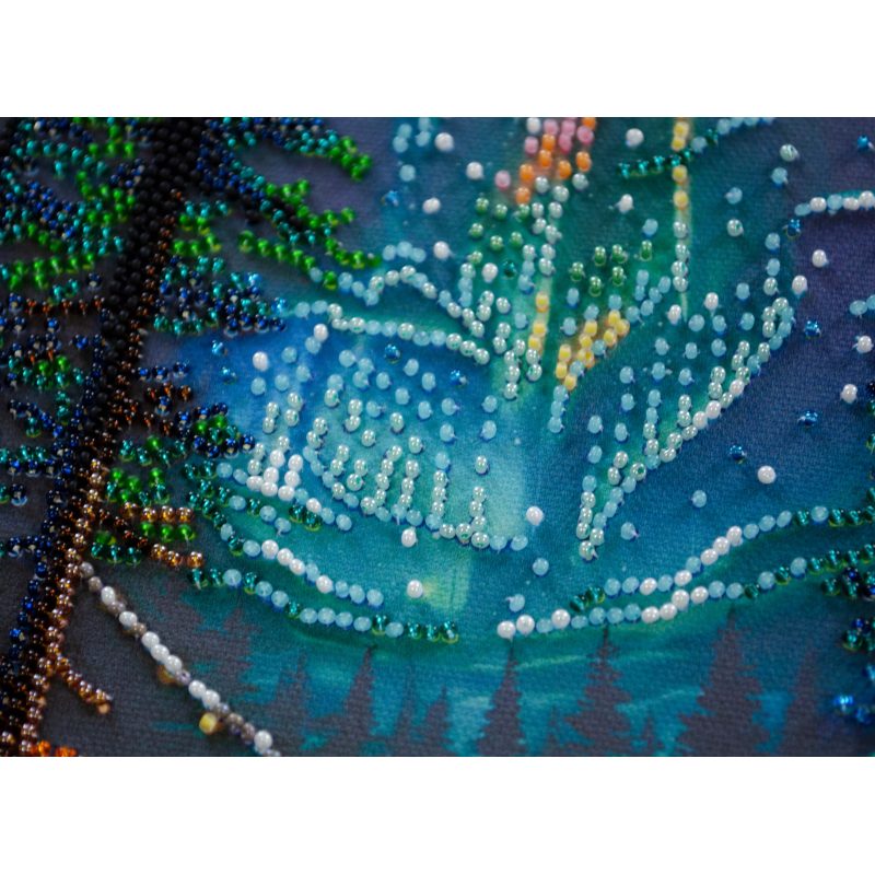 Mid-sized bead embroidery kit Camping under the stars