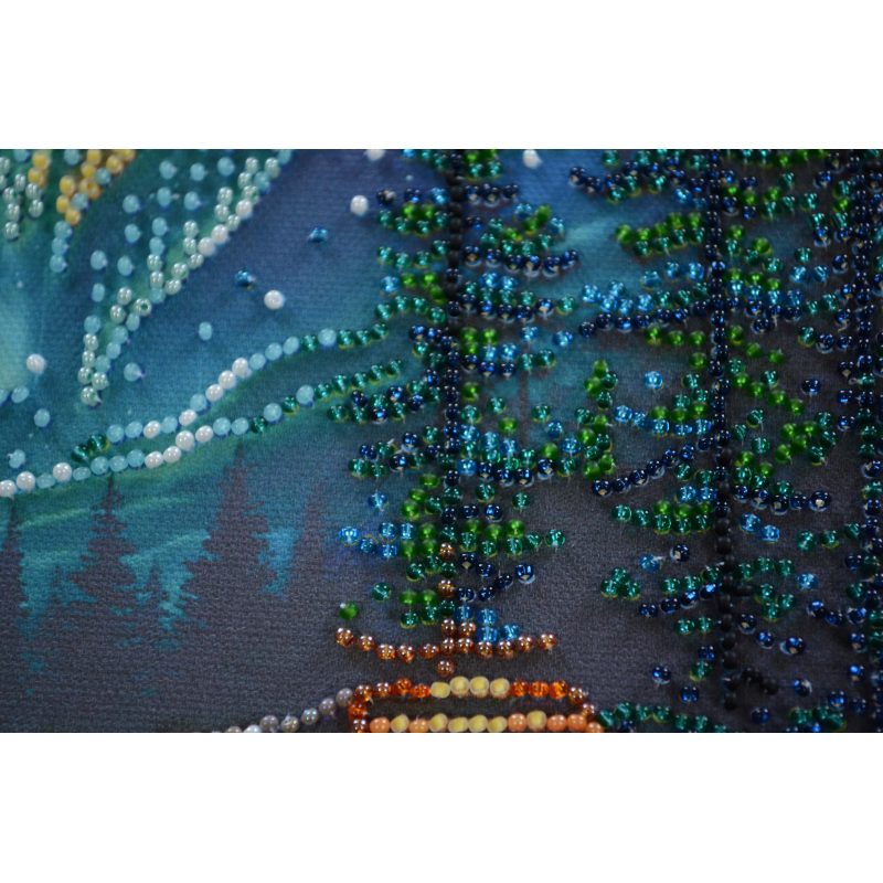Mid-sized bead embroidery kit Camping under the stars