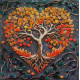 Mid-sized bead embroidery kit Warm feelings