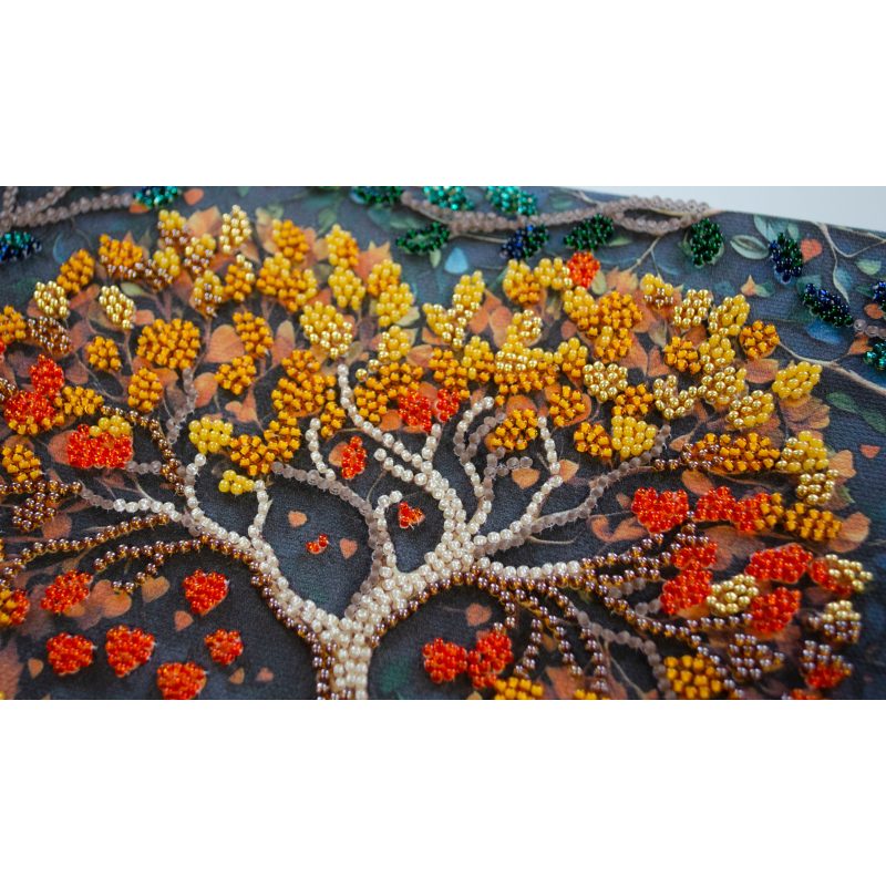 Mid-sized bead embroidery kit Warm feelings