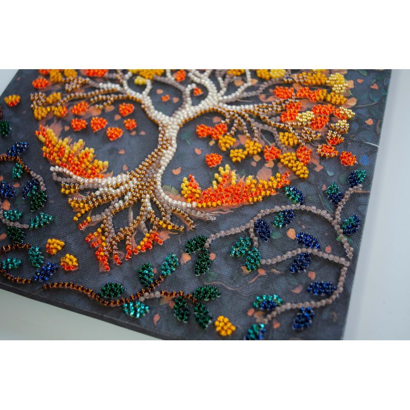 Mid-sized bead embroidery kit Warm feelings