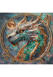 Mid-sized bead embroidery kit Breath of Fire