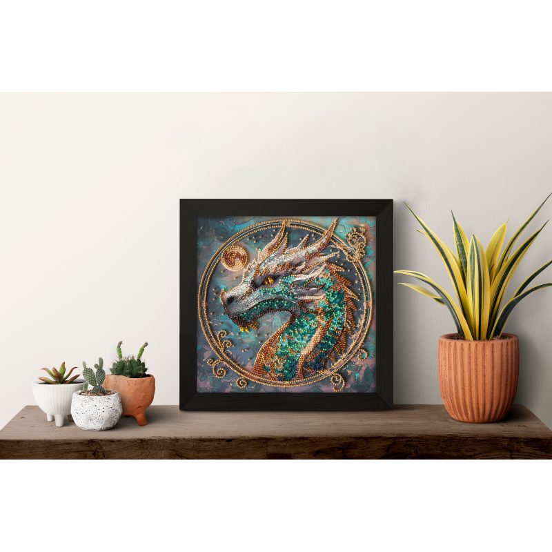 Mid-sized bead embroidery kit Breath of Fire