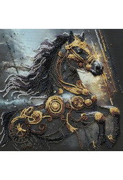 Mid-sized bead embroidery kit Thunder of Darkness
