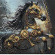 Mid-sized bead embroidery kit Thunder of Darkness